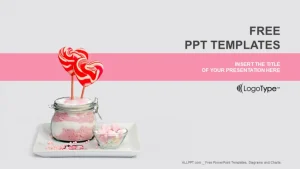 Sugar Lollipops-Food PowerPoint Templates