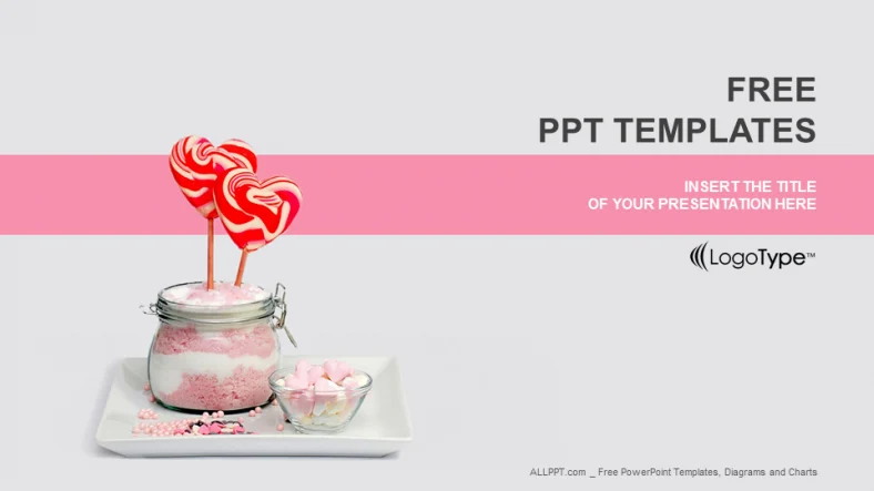 Sugar Lollipops-Food PowerPoint Templates