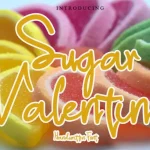 Sugar Valentine Handwritten Font - Fonte Grátis Sugar Valentine Handwritten Font