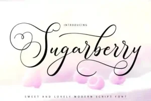 Sugarberry Calligraphy Font