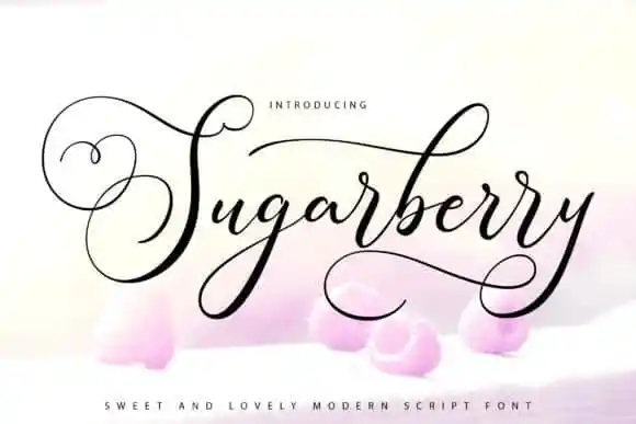 Sugarberry Calligraphy Font