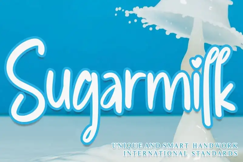 Sugarmilk Brush Font