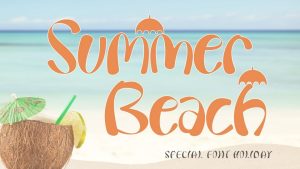 Summer Beach Font › Fontesk