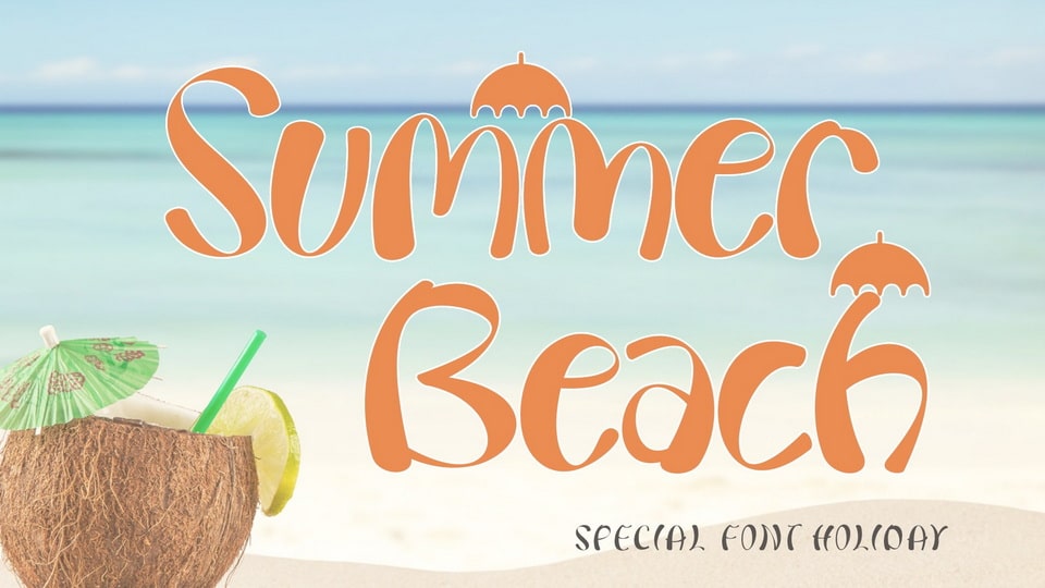 Summer Beach Font › Fontesk