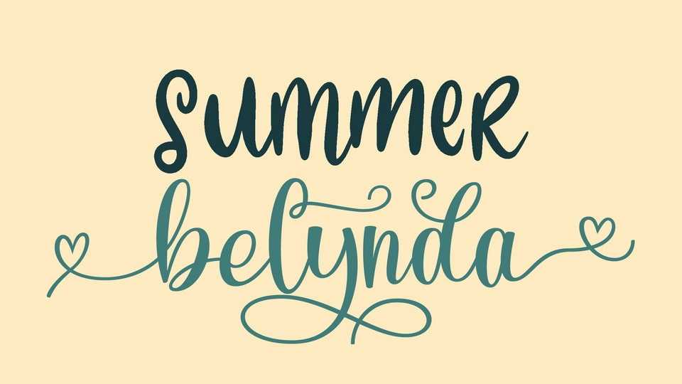 Summer Belynda Font › Fontesk