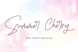 Summer Cherry Script Font