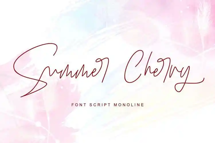 Summer Cherry Script Font