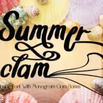 Summer Clam Calligraphy Font