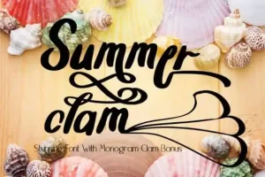 Summer Clam Calligraphy Font