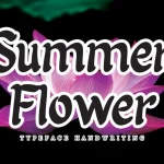 Summer Flower Script Font