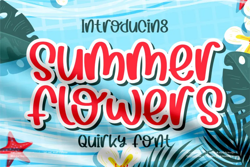 Summer Flowers Font