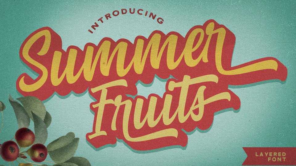 Summer Fruits Script Font › Fontesk
