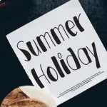 Summer Holiday Script Font - Fonte Grátis Summer Holiday Script Font