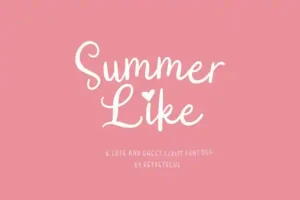 Summer Like Font Duo