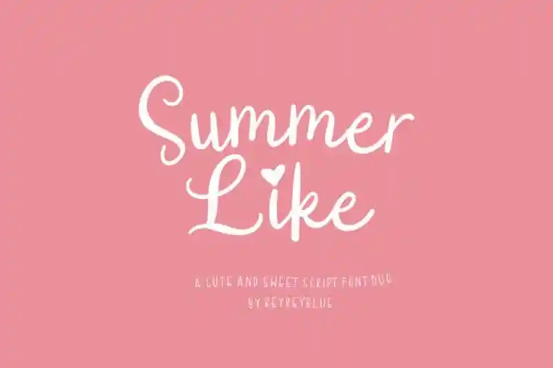 Summer Like Font Duo