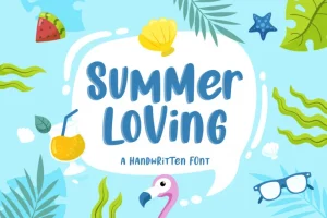 Summer Loving Display Font