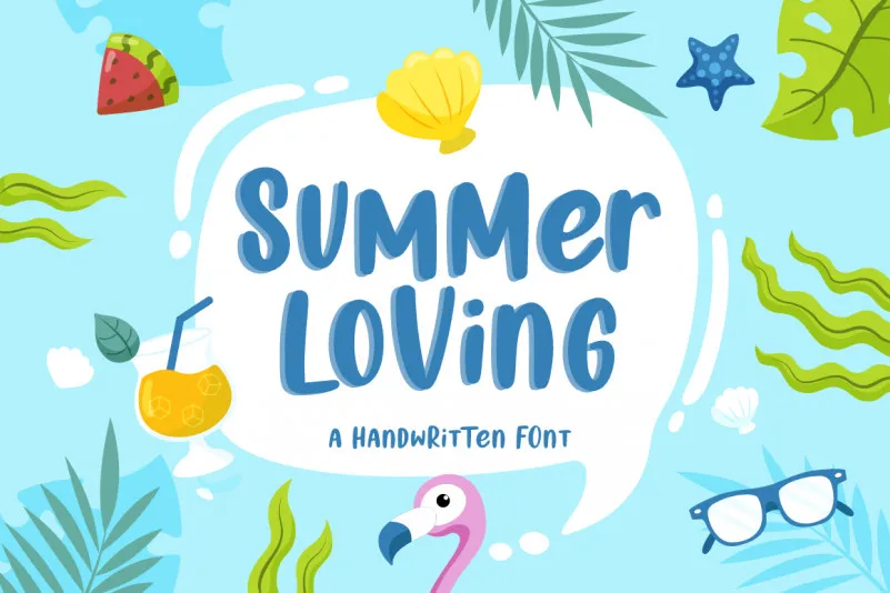 Summer Loving Display Font