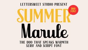 Summer Marule Font Duo › Fontesk