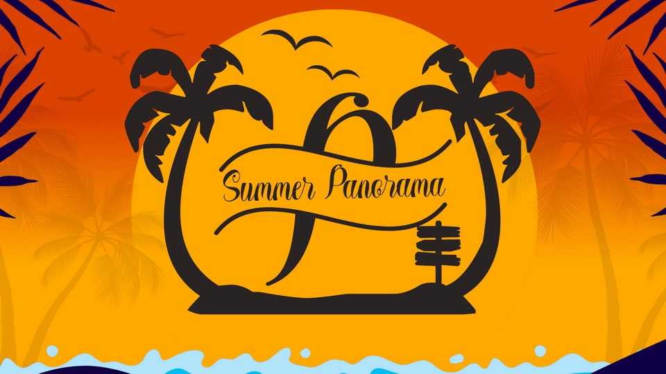 Summer Panorama Monogram Font › Fontesk