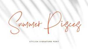 Summer Pisces Font › Fontesk