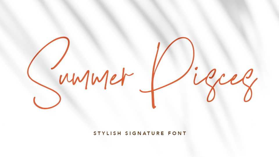 Summer Pisces Font › Fontesk