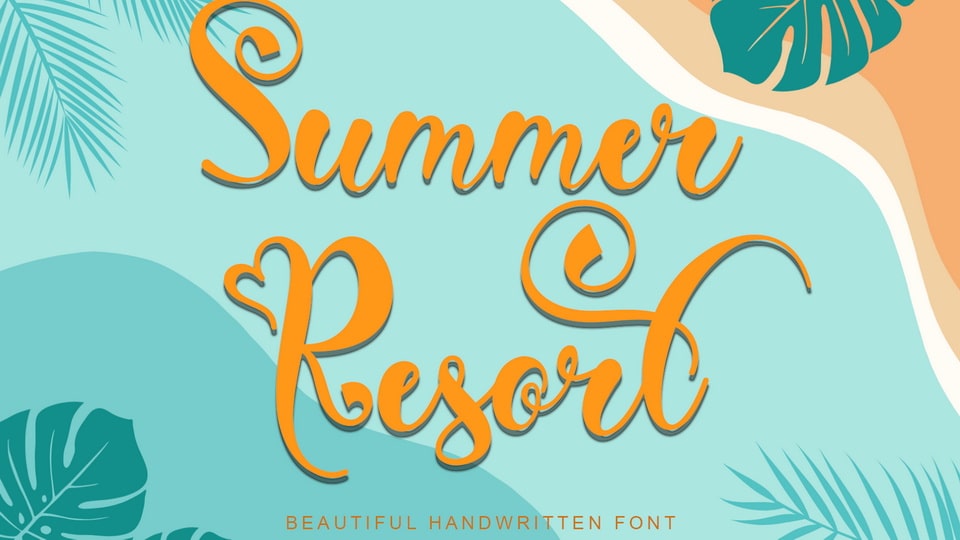 Summer Resort Font › Fontesk
