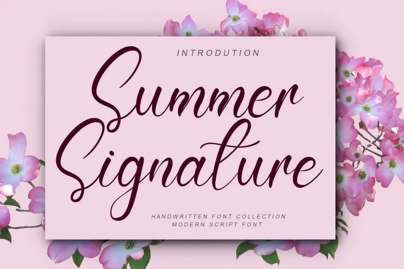Summer Signature Font