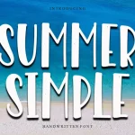 Summer Simple Font