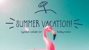 Summer Vacation Font › Fontesk