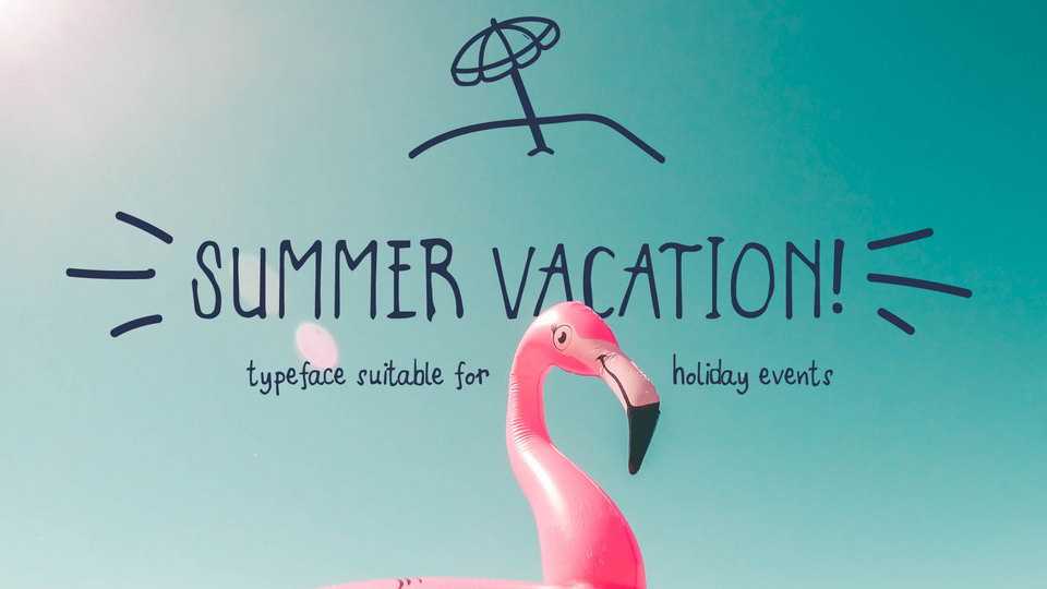 Summer Vacation Font › Fontesk