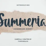 Summeria Handbrush Script Font