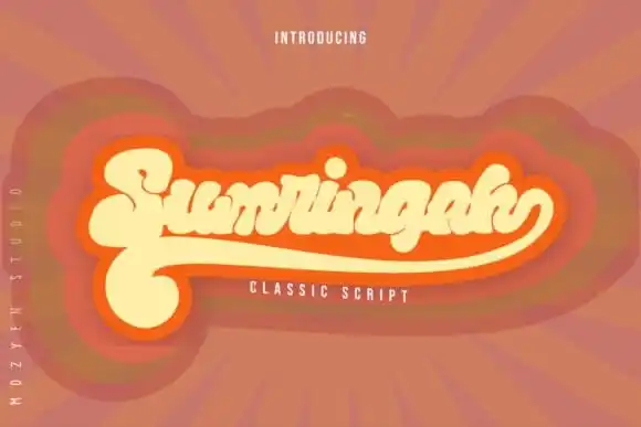 Sumringah Script Font