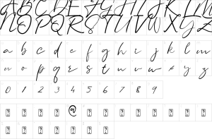 Mapa de caracteres da fonte Sunda Kelapa Font