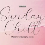 Sunday Chill Script Font
