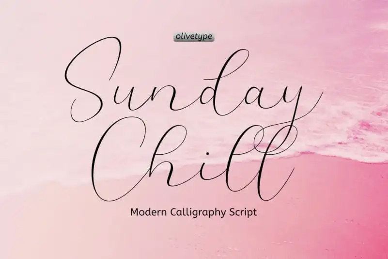 Sunday Chill Script Font