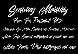Sunday Morning Font