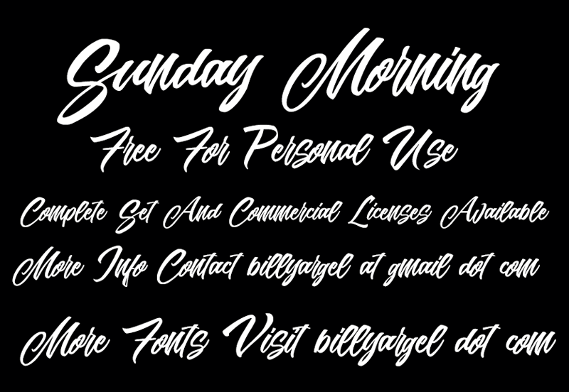 Sunday Morning Font