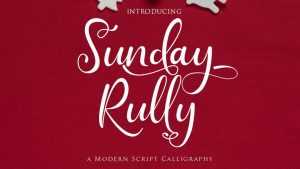Sunday Rully Font › Fontesk