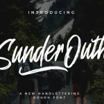 Sunder Outh Brush Font - Fonte Grátis Sunder Outh Brush Font