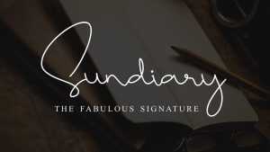 Sundiary Script Font › Fontesk