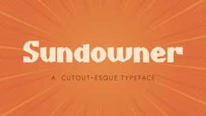 Sundowner Font › Fontesk