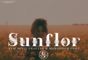 Sunflor-A New Crafter & Monogram Serif Font