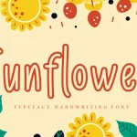 Sunflower Display Font - Fonte Grátis Sunflower Display Font