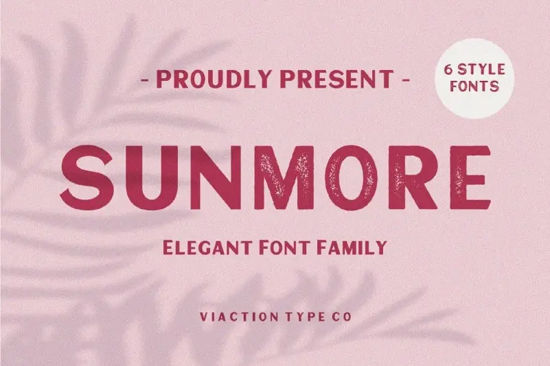 Sunmore Slant Display Font