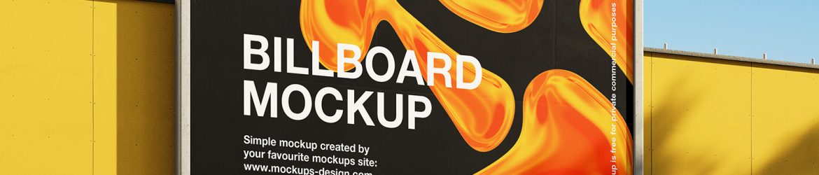 Sunny billboard mockup