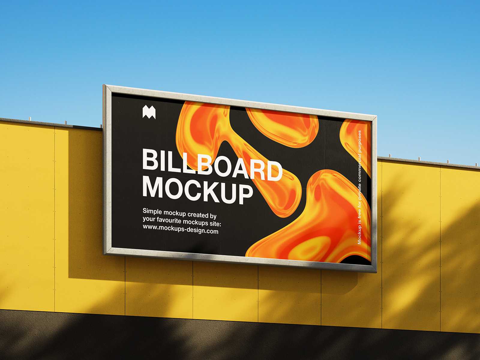 Sunny billboard mockup