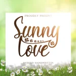 Sunny Love Font - Fonte Grátis Sunny Love Font