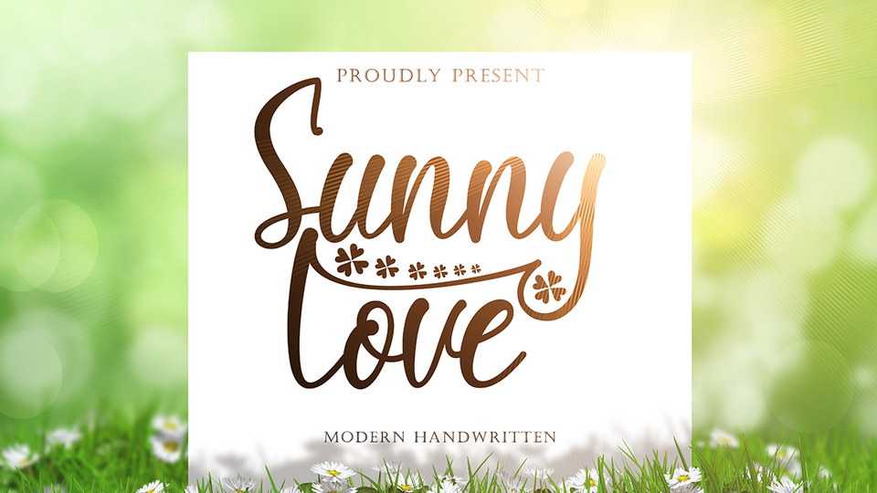 Sunny Love Font › Fontesk