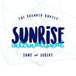 Sunrise International Font - Fonte Grátis Sunrise International Font