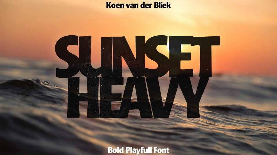 Sunset Heavy Font › Fontesk
